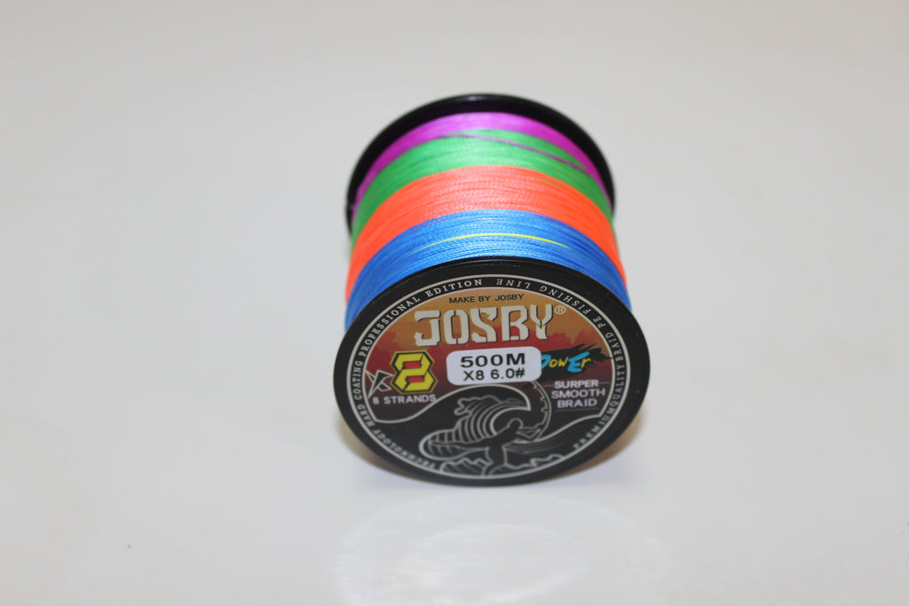JOSBY Japan 8 Strands Braided Fishing Line  Multifilament Speckled 8X PE Wire 100M 300M 500M Fly Sea Saltwater Freshwater Pesca