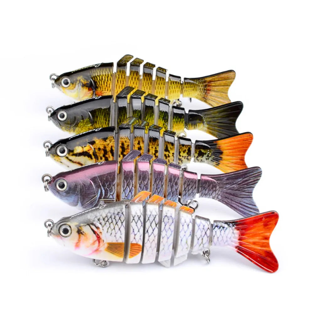 Fishing Baits Trolling Minnow Wobbler Multi-section Hard Bait 10cm15g Artificial Crankbait JerkBait Fishing tackle Lure ,1PC