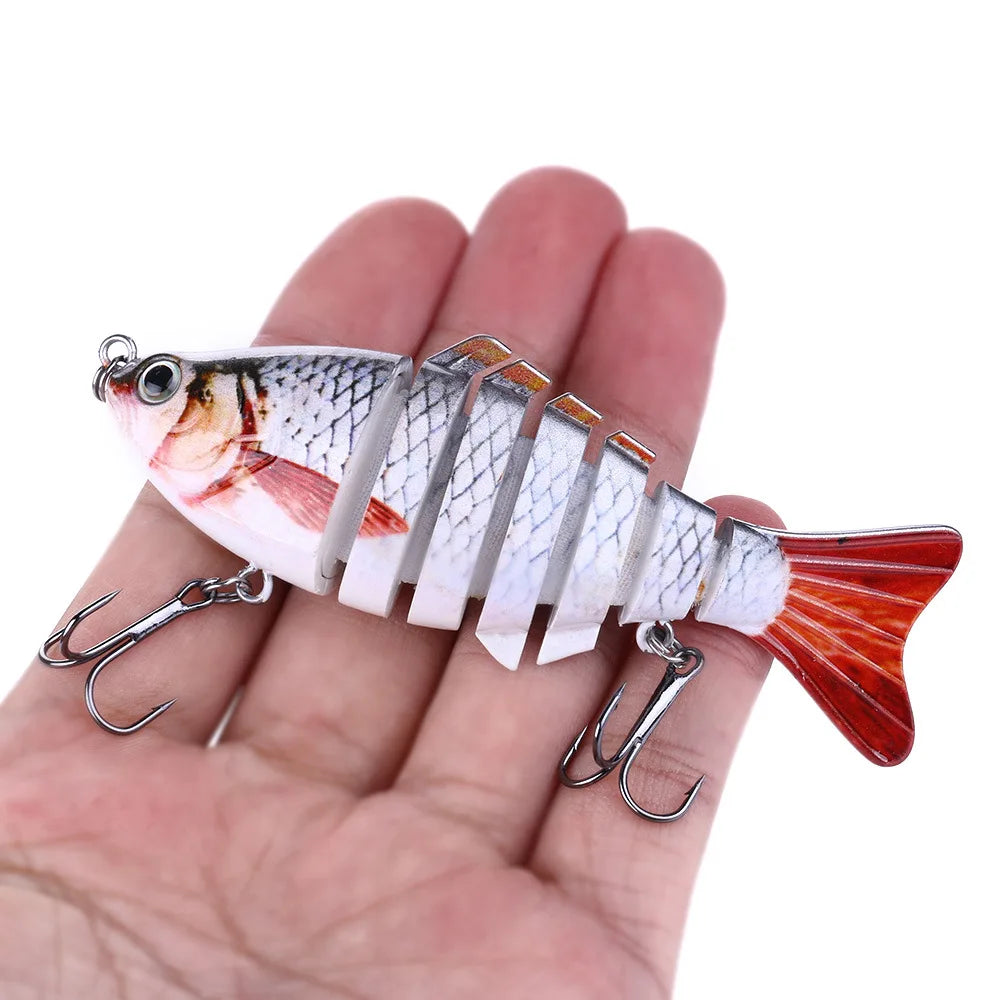 Fishing Baits Trolling Minnow Wobbler Multi-section Hard Bait 10cm15g Artificial Crankbait JerkBait Fishing tackle Lure ,1PC