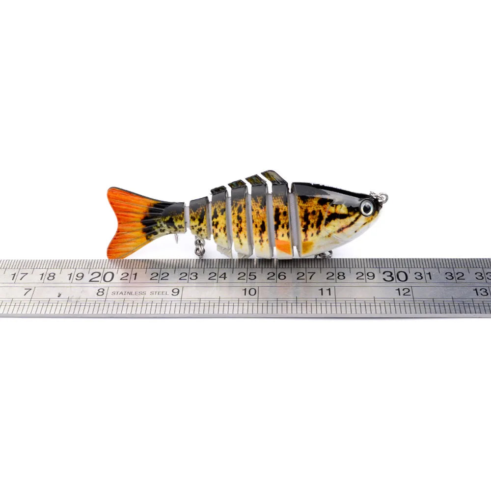Fishing Baits Trolling Minnow Wobbler Multi-section Hard Bait 10cm15g Artificial Crankbait JerkBait Fishing tackle Lure ,1PC