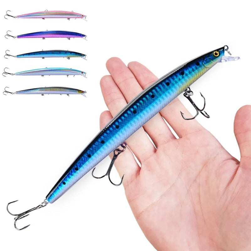 FLYSAND Fishing Lures 18cm/24g Crankbaits Fishing Hard Bait Isca Artificiais Pesca Sea Wobbler Swimming Baits Laser Minnow Lure