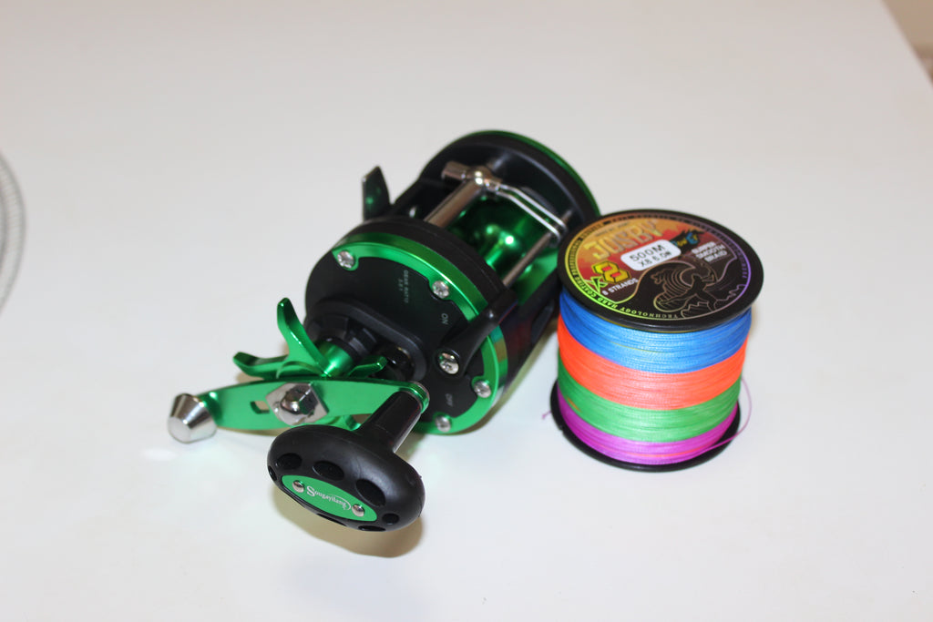 Sougayilang Metal Fishing Reel 3.8:1 Speed Ratio 3+1 Bearings Outgoing Line Alarm for Sea Fishing Reel to Deal with Large Fish