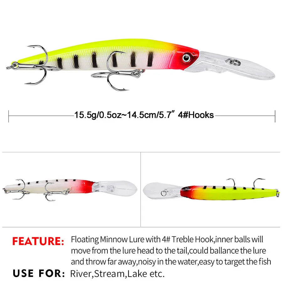 Crankbaits Fishing Lures Jerkbait Minnow Hard Bait Artificial Wobblers For Trolling Pike Top Water Carp Fishing Tackle Swimbait