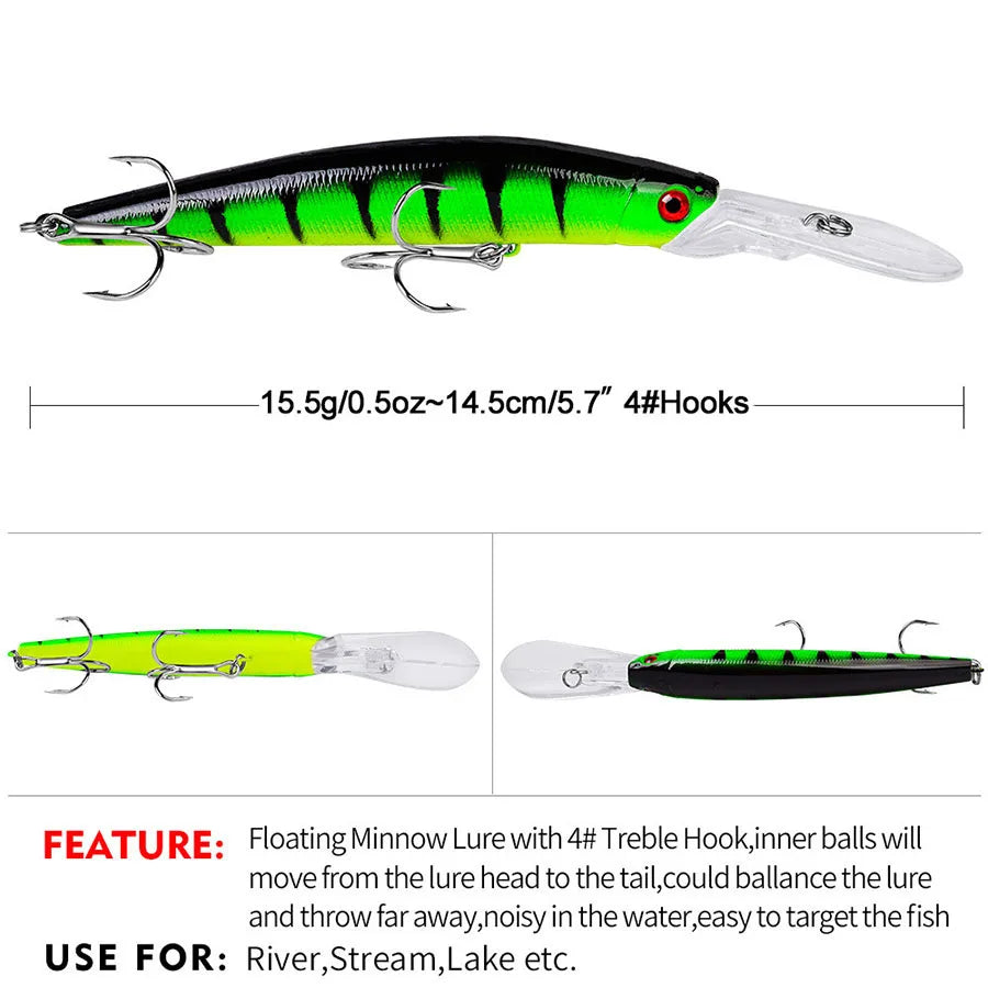 Crankbaits Fishing Lures Jerkbait Minnow Hard Bait Artificial Wobblers For Trolling Pike Top Water Carp Fishing Tackle Swimbait