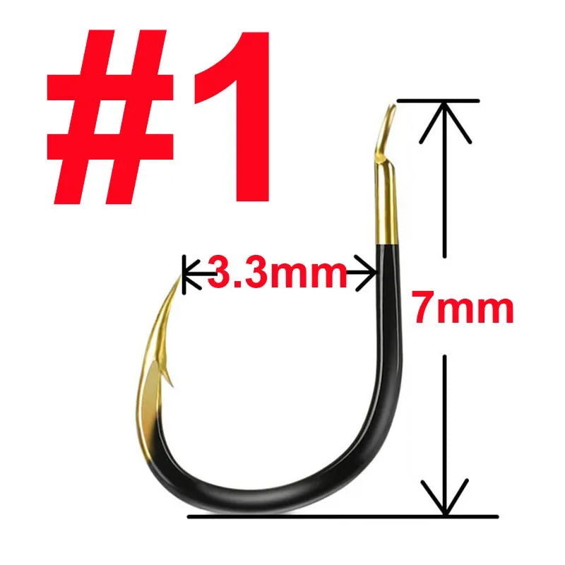 20 pcs Fishing Hook Single Fishhook Fishing Accessories Supplies Lures Carp Fishing Tackle Barbed Colored Tungsten Alloy