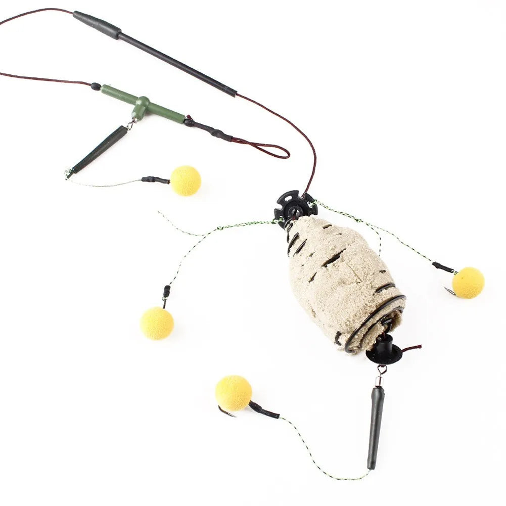 Accessories Fishing Bait Basket Fishing Bait Cage Cage Line Group Carp Feeder Sinker Fishing Bait String Hook Best Nice