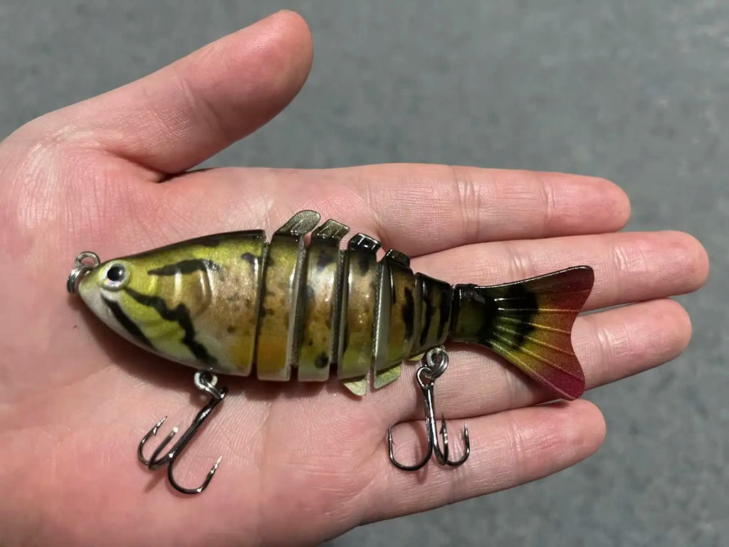 Fishing Baits Trolling Minnow Wobbler Multi-section Hard Bait 10cm15g Artificial Crankbait JerkBait Fishing tackle Lure ,1PC