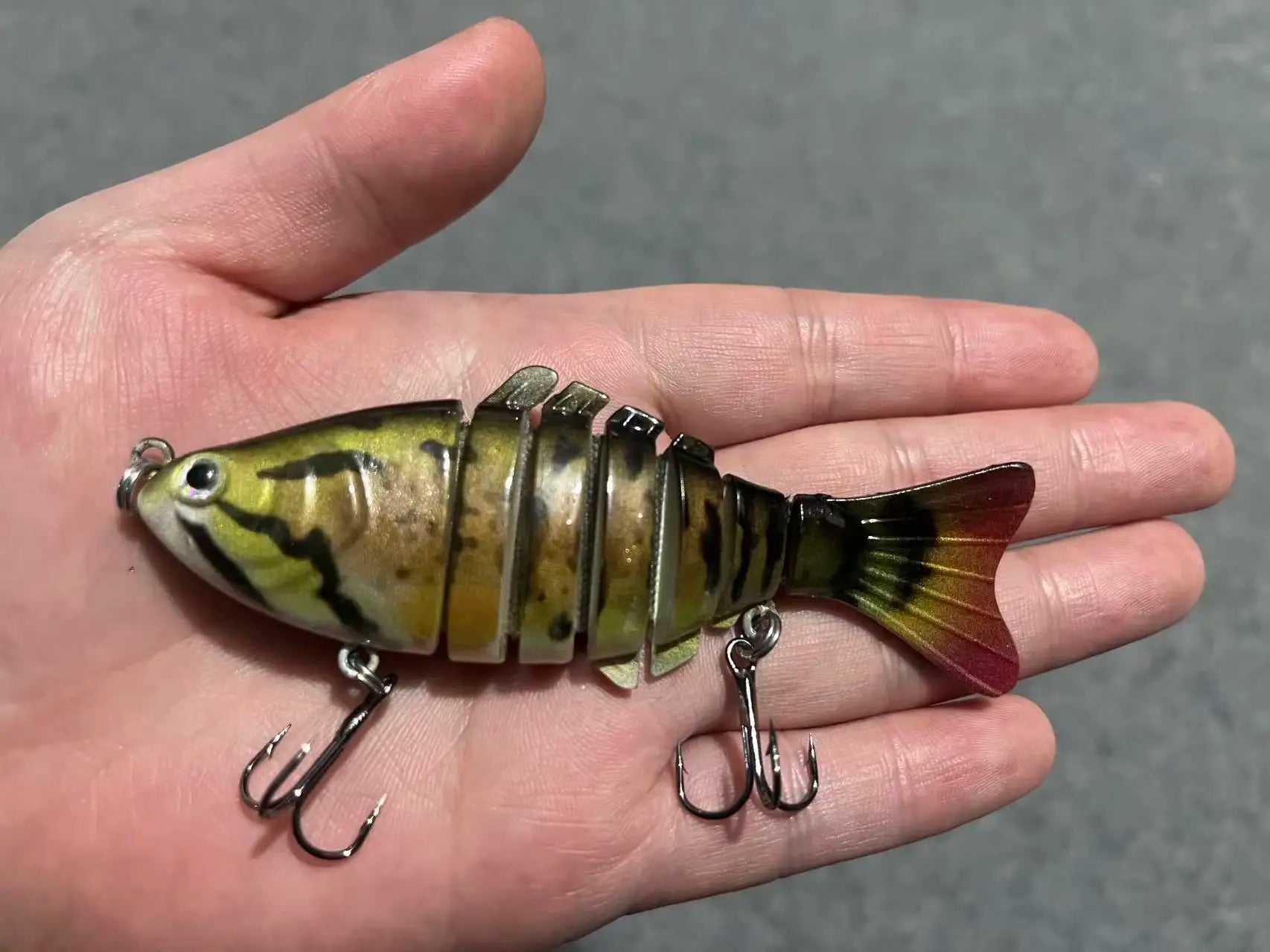 Fishing Baits Trolling Minnow Wobbler Multi-section Hard Bait 10cm15g Artificial Crankbait JerkBait Fishing tackle Lure ,1PC