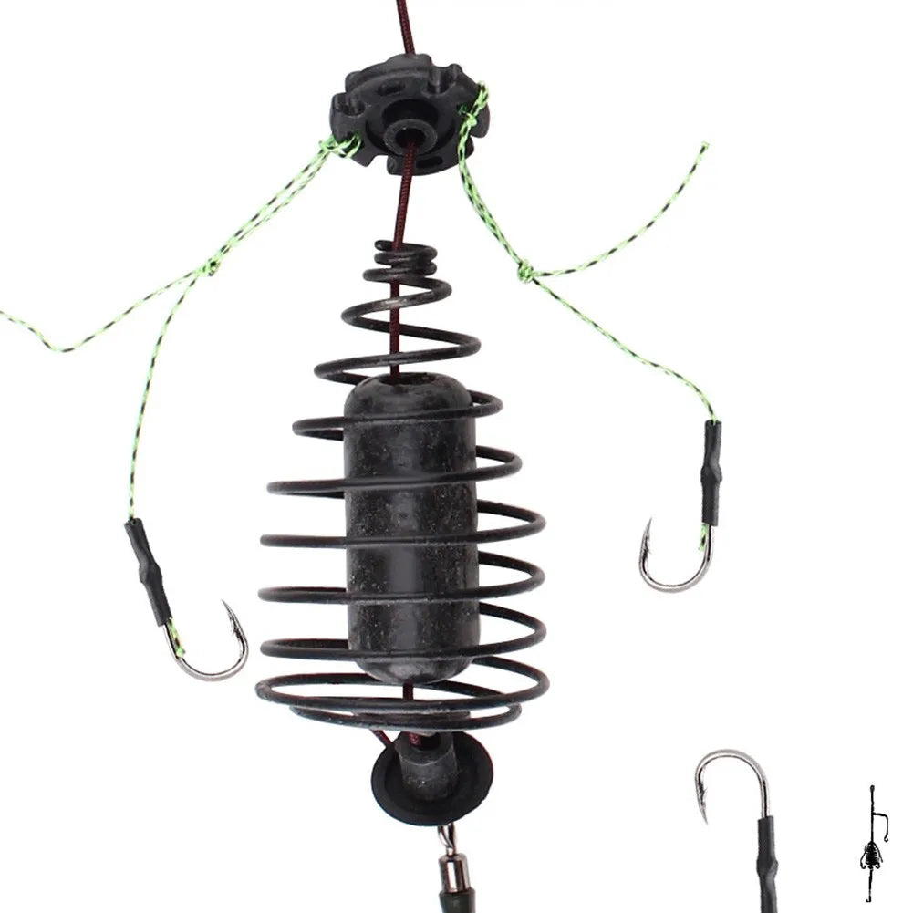 Accessories Fishing Bait Basket Fishing Bait Cage Cage Line Group Carp Feeder Sinker Fishing Bait String Hook Best Nice