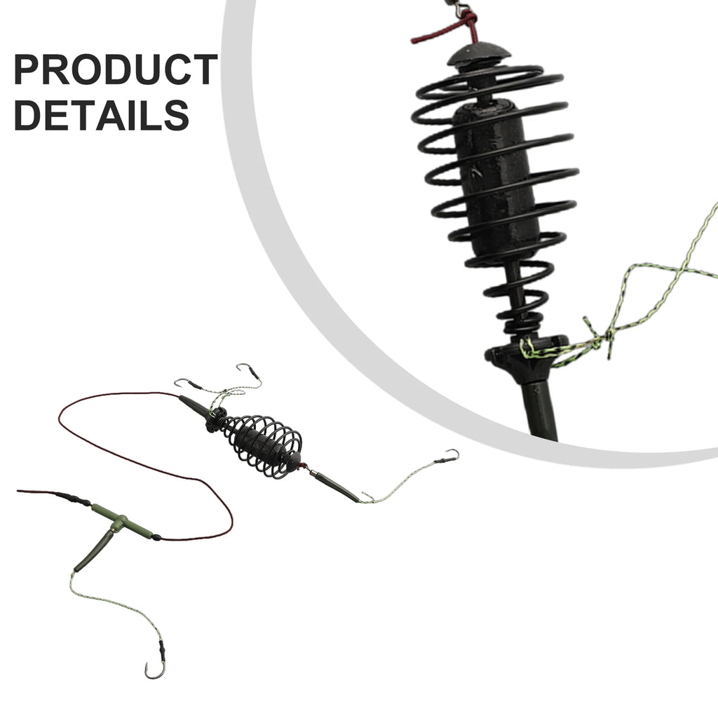 Accessories Fishing Bait Basket Fishing Bait Cage Cage Line Group Carp Feeder Sinker Fishing Bait String Hook Best Nice