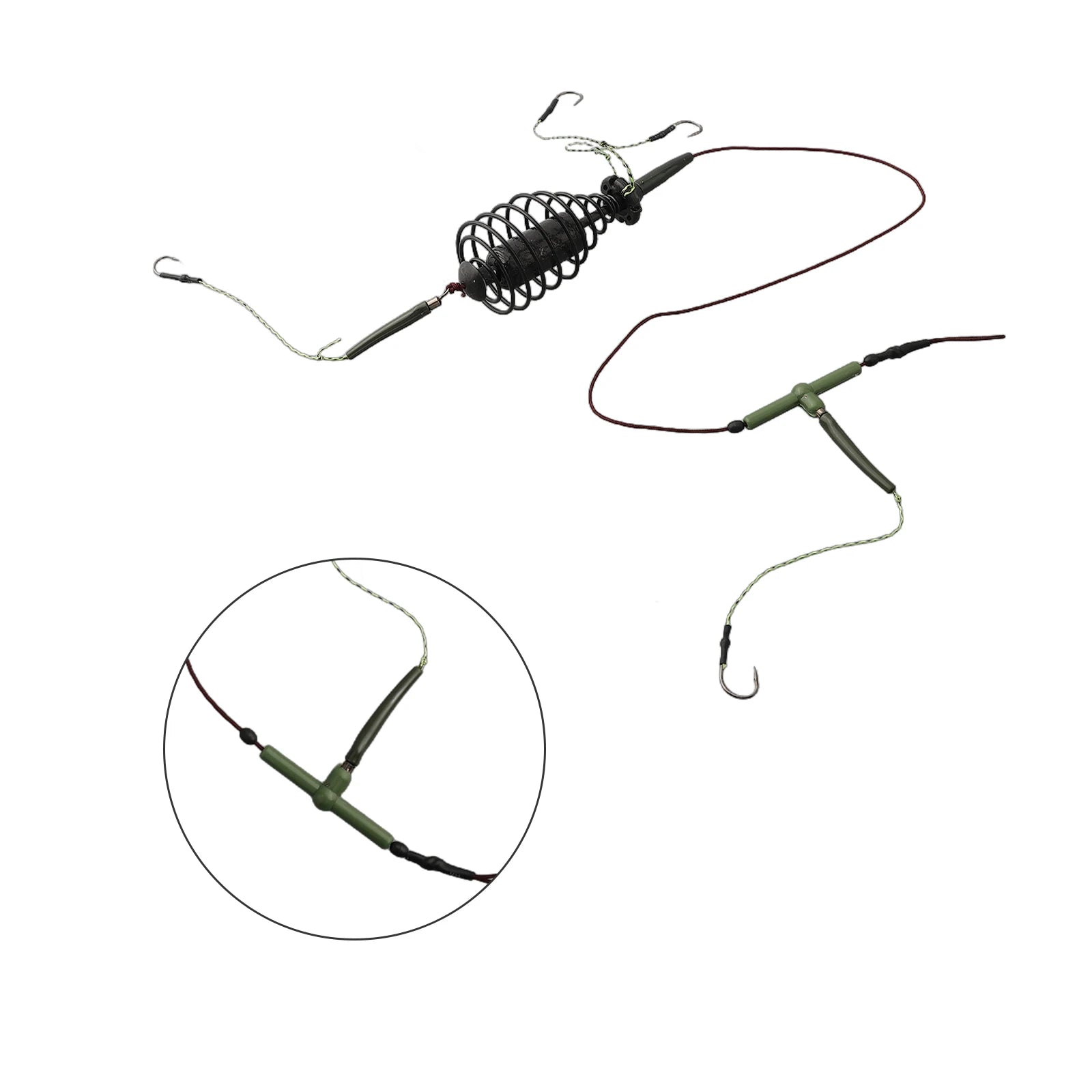 Accessories Fishing Bait Basket Fishing Bait Cage Cage Line Group Carp Feeder Sinker Fishing Bait String Hook Best Nice