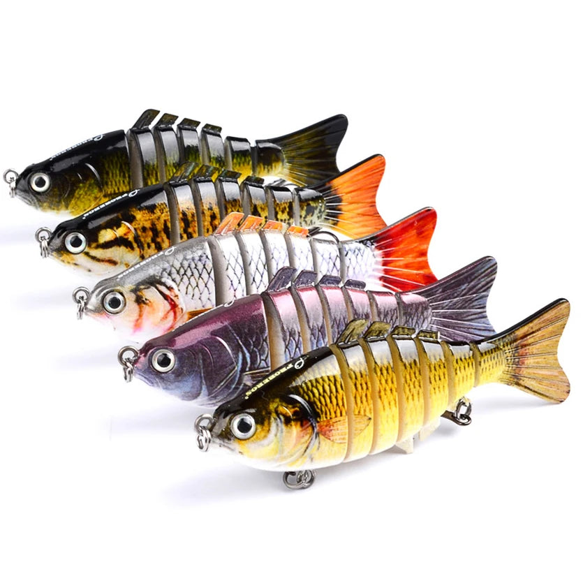 Fishing Baits Trolling Minnow Wobbler Multi-section Hard Bait 10cm15g Artificial Crankbait JerkBait Fishing tackle Lure ,1PC