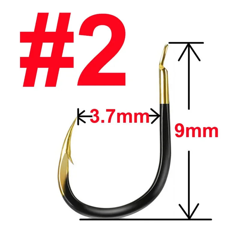20 pcs Fishing Hook Single Fishhook Fishing Accessories Supplies Lures Carp Fishing Tackle Barbed Colored Tungsten Alloy