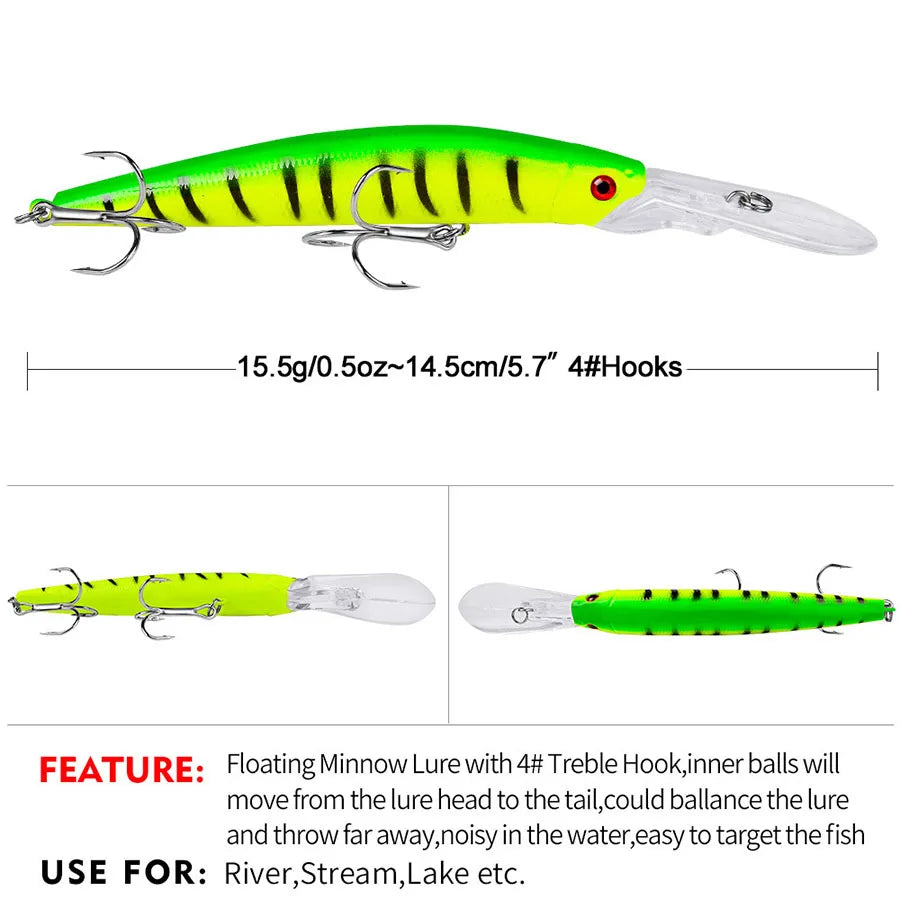 Crankbaits Fishing Lures Jerkbait Minnow Hard Bait Artificial Wobblers For Trolling Pike Top Water Carp Fishing Tackle Swimbait