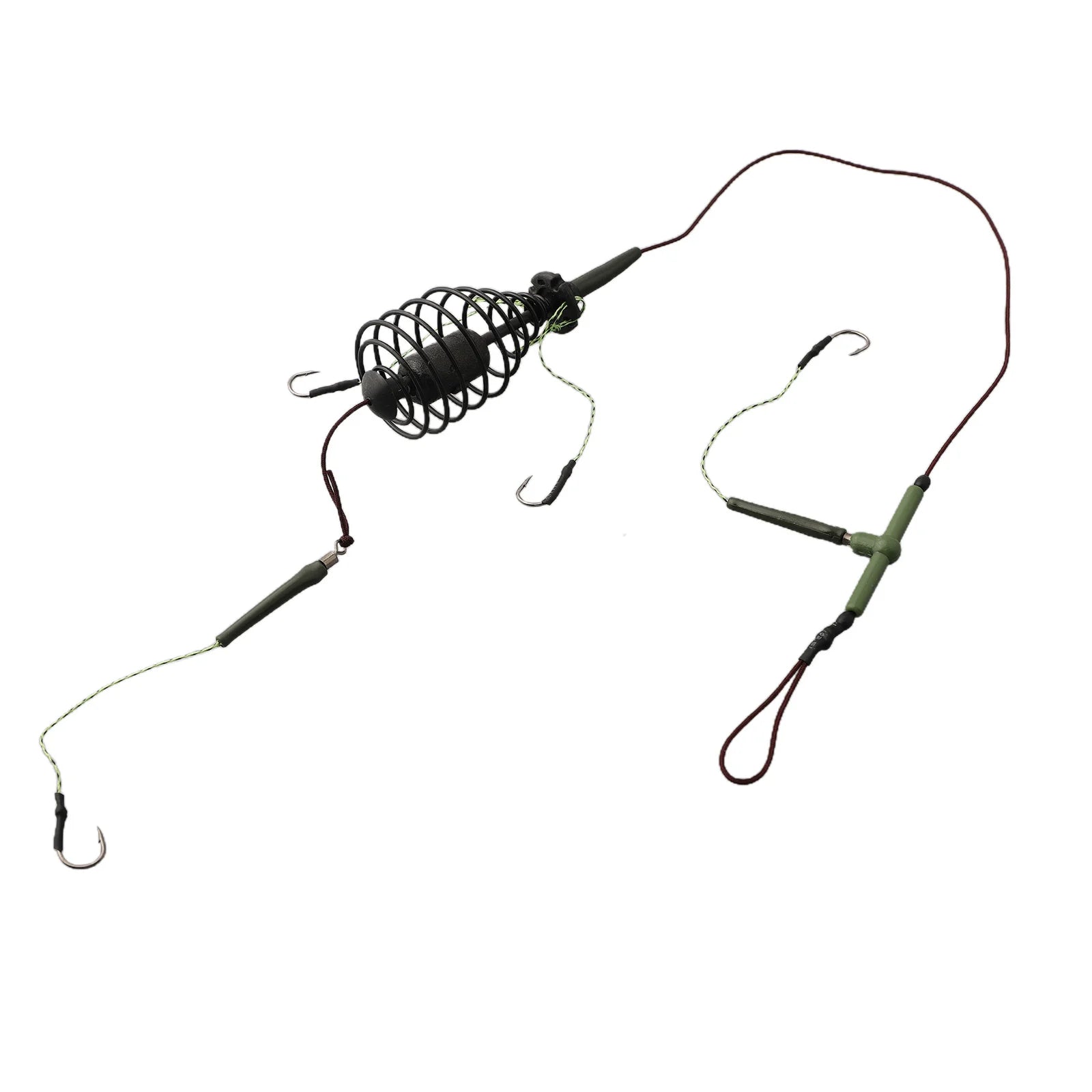 Accessories Fishing Bait Basket Fishing Bait Cage Cage Line Group Carp Feeder Sinker Fishing Bait String Hook Best Nice