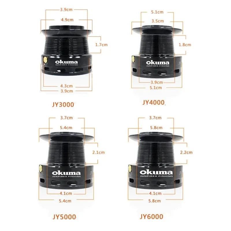 okuma Fishing reel Dual Unloading Fishing 18KGMax Dragon with Front and Rear Brake Fishing Wheels for All Water Areas 4000-6000