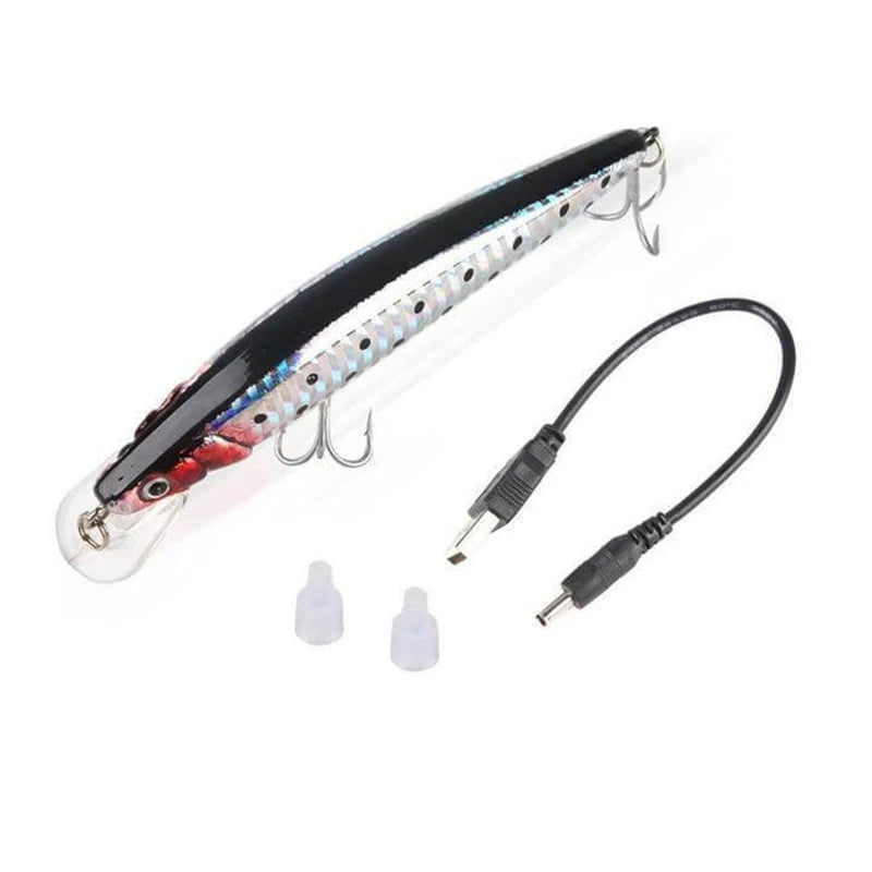 Fishing Bionic Luminous Electric Simulation Twitching Bait Usbrechargeable Bait Lures Wobbler Auto Swimbait Fishing Accessories