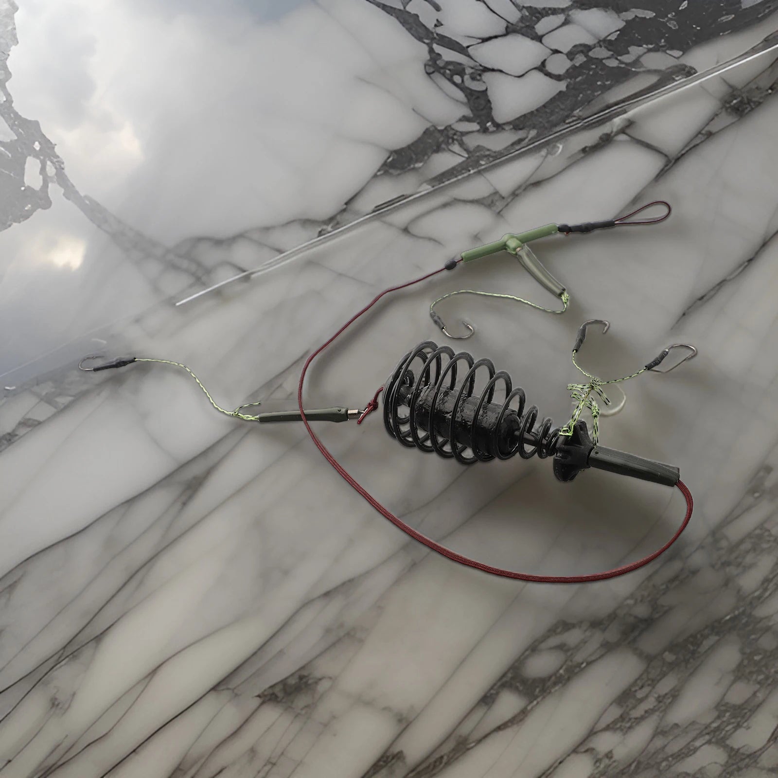 Accessories Fishing Bait Basket Fishing Bait Cage Cage Line Group Carp Feeder Sinker Fishing Bait String Hook Best Nice