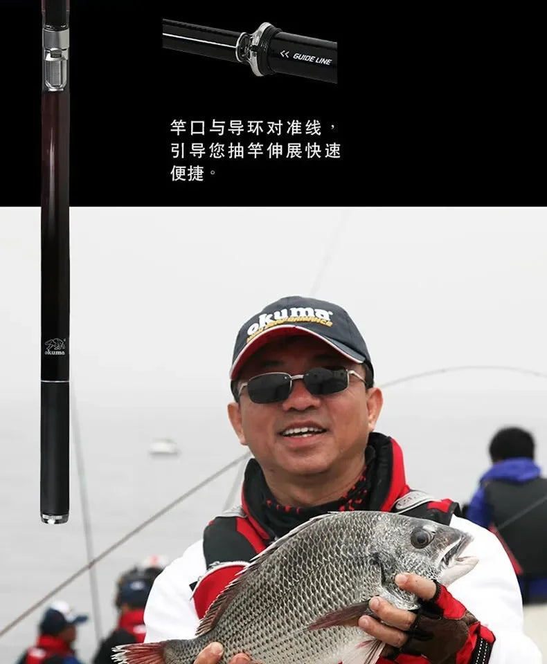 okuma Fishing reel Dual Unloading Fishing 18KGMax Dragon with Front and Rear Brake Fishing Wheels for All Water Areas 4000-6000