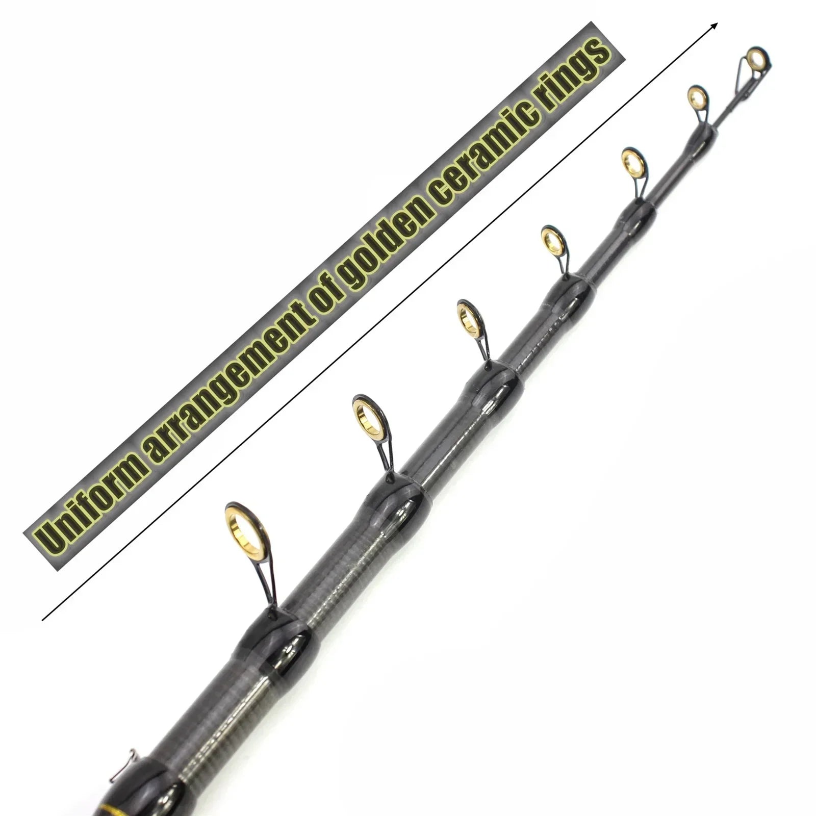 1.8m-3.6m Carbon Fiber Fishing Rod Short Pocket Portable Spinning Rod Lure Pole Telescopic Carp Trout Beach Fish Rods