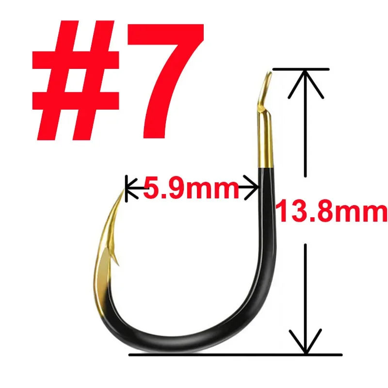 20 pcs Fishing Hook Single Fishhook Fishing Accessories Supplies Lures Carp Fishing Tackle Barbed Colored Tungsten Alloy