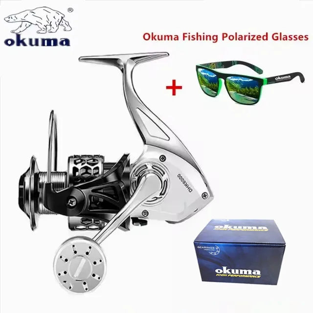 Okuma Fishing Reel 18Kg Max Drag14+1BB Anti Spinning Wheel Sea Fishing Line Reel 1000-7000