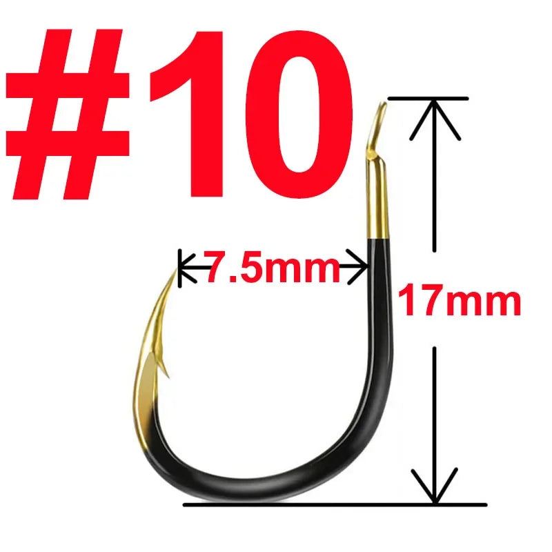 20 pcs Fishing Hook Single Fishhook Fishing Accessories Supplies Lures Carp Fishing Tackle Barbed Colored Tungsten Alloy