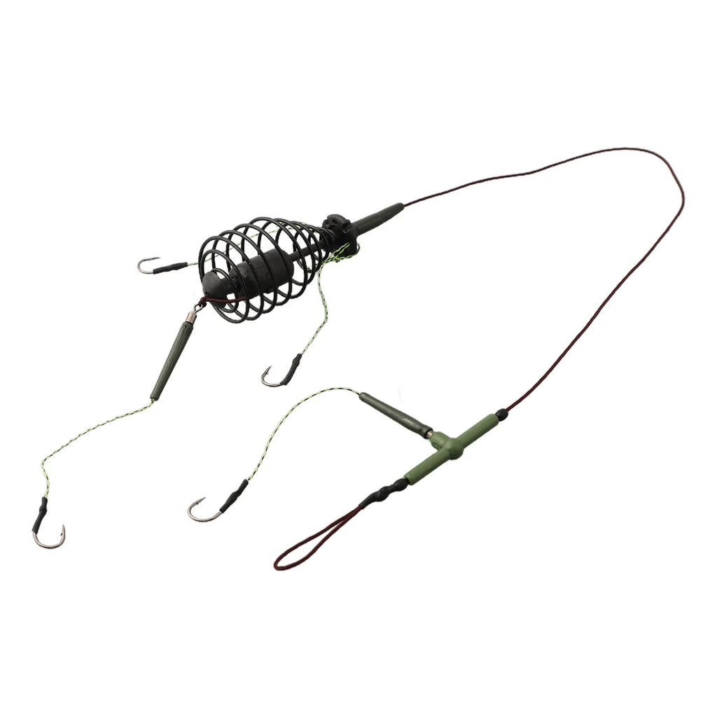 Accessories Fishing Bait Basket Fishing Bait Cage Cage Line Group Carp Feeder Sinker Fishing Bait String Hook Best Nice