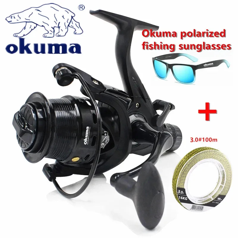 okuma Fishing reel Dual Unloading Fishing 18KGMax Dragon with Front and Rear Brake Fishing Wheels for All Water Areas 4000-6000