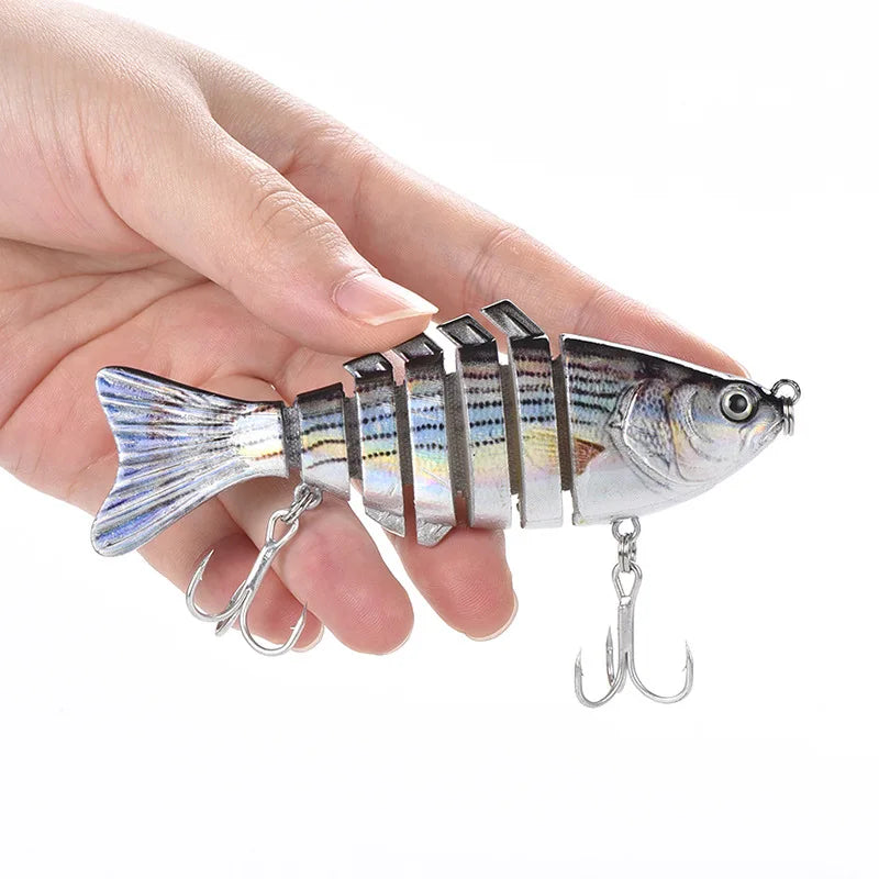 Fishing Baits Trolling Minnow Wobbler Multi-section Hard Bait 10cm15g Artificial Crankbait JerkBait Fishing tackle Lure ,1PC