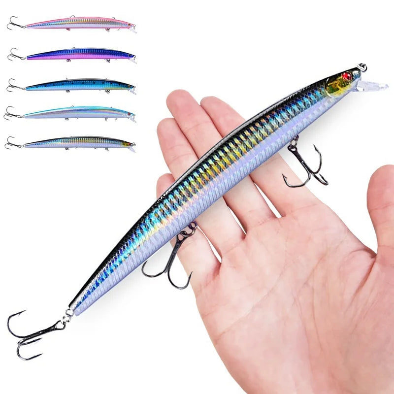 FLYSAND Fishing Lures 18cm/24g Crankbaits Fishing Hard Bait Isca Artificiais Pesca Sea Wobbler Swimming Baits Laser Minnow Lure